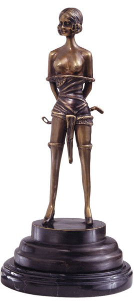The Riding Crop Bronze Statue by sculpture Bruno Zach